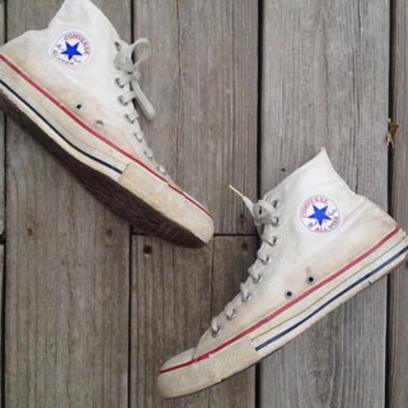 white converse dirty